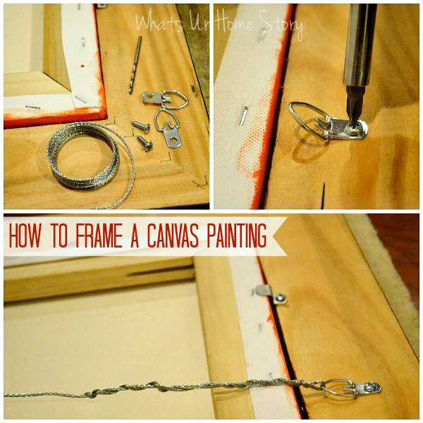 how to make your own frame for a painting