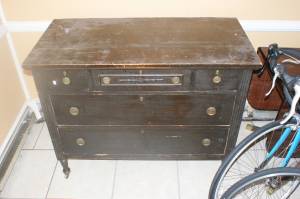 Antique Dresser on casters