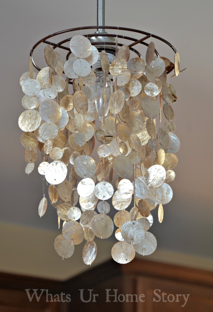 The Easiest Way to Make a Capiz Chandelier