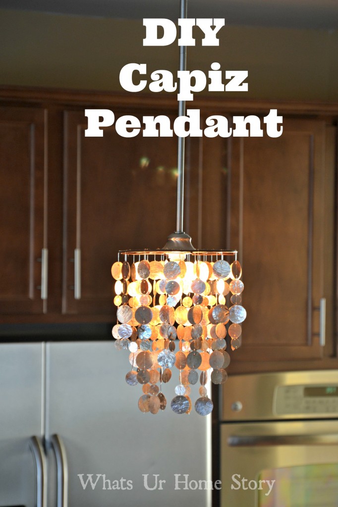 The Easiest Way to Make a Capiz Chandelier