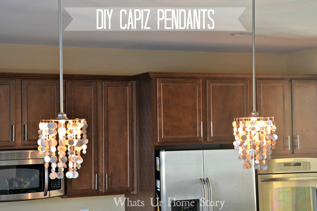 The Easiest Way to Make a Capiz Chandelier