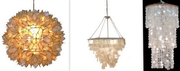 The Easiest Way to Make a Capiz Chandelier