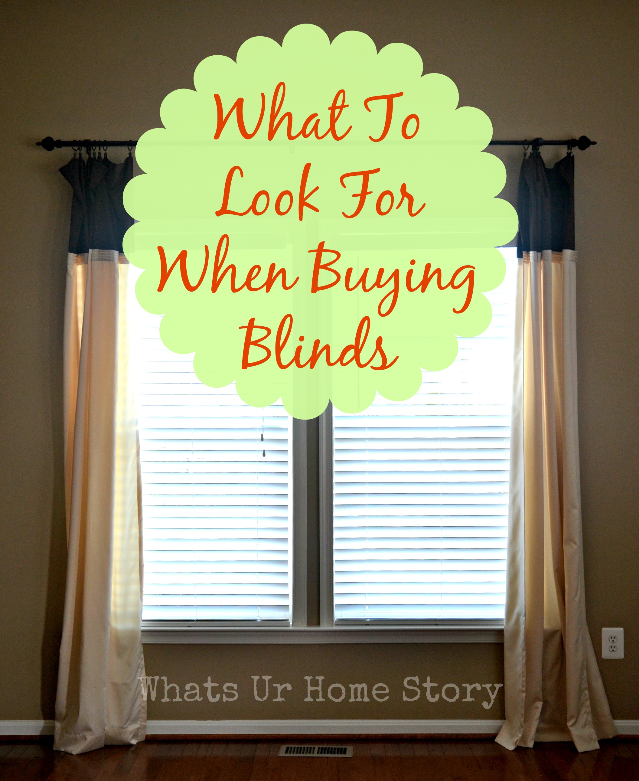 what to look for when buying blinds