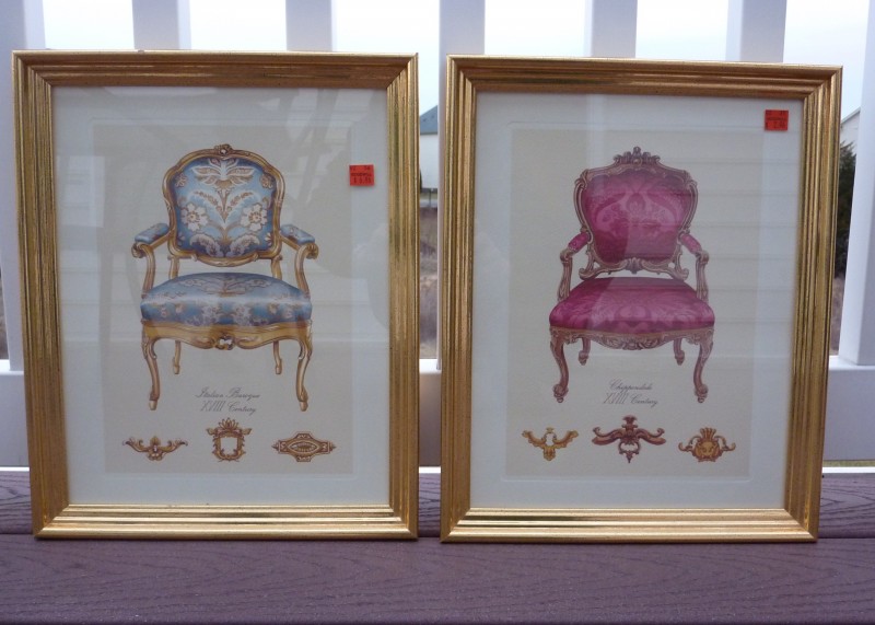 chair print art at the thrift store