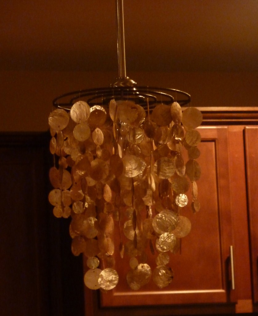 The Easiest Way to Make a Capiz Chandelier