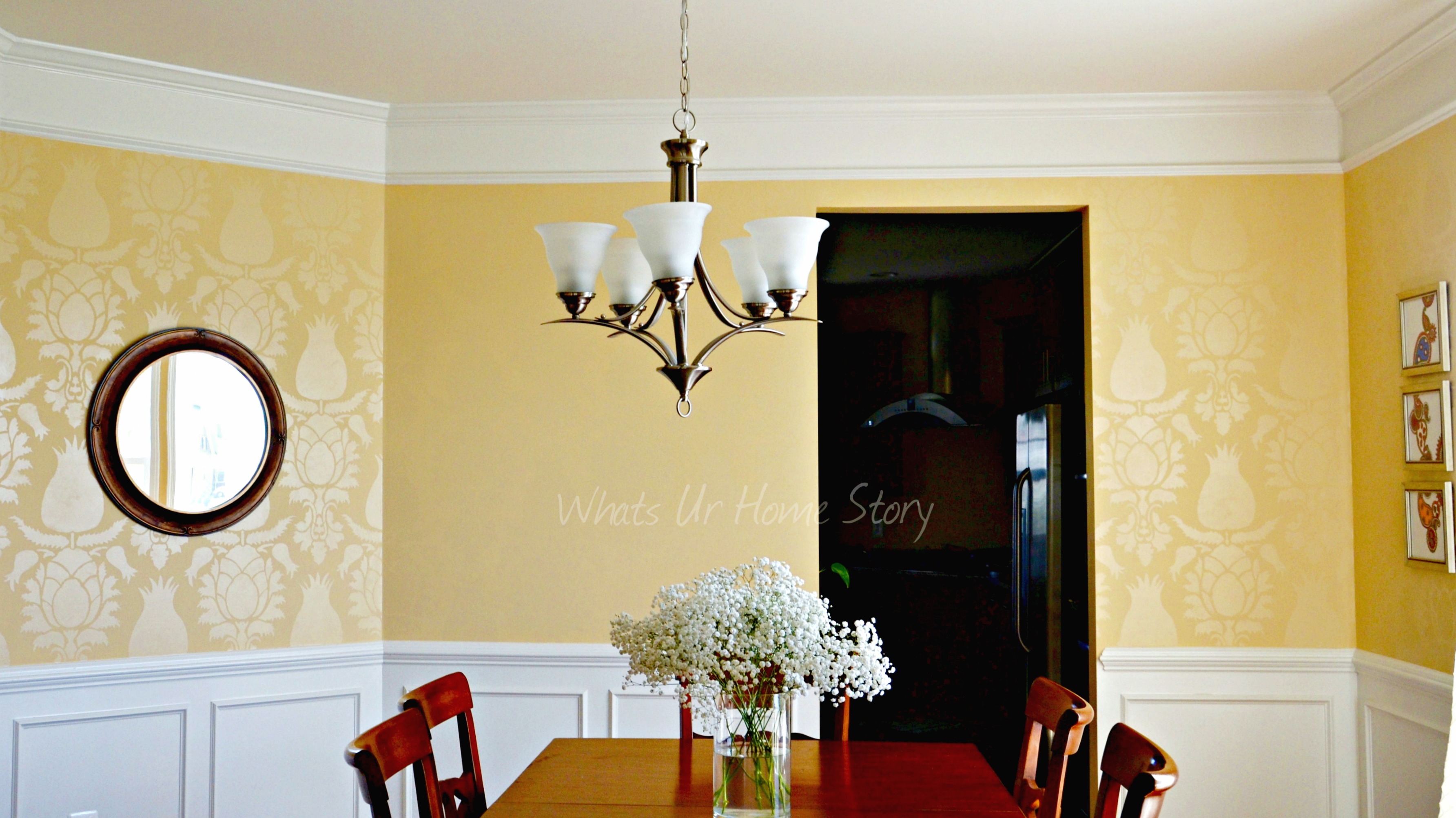 stencil ideas for dining room