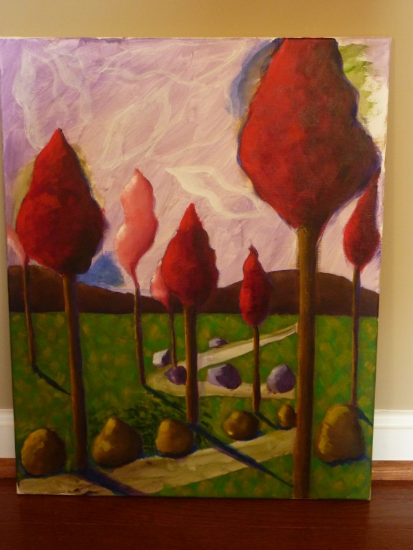 landscape acrylic painting