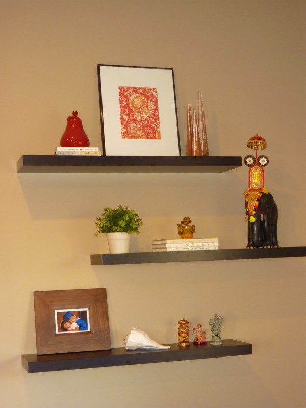 decorate book shelves