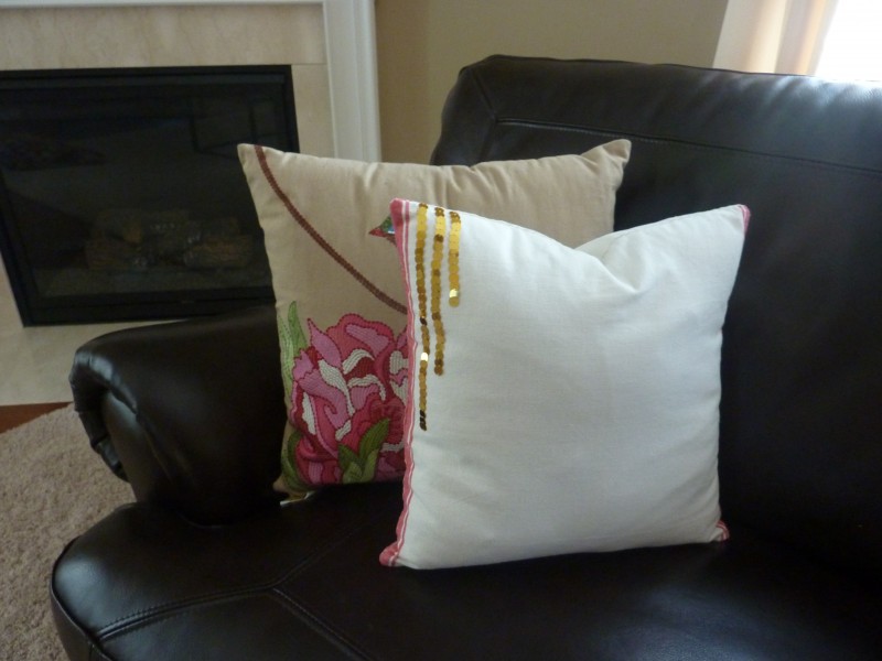 How to Make Pillow Covers with a Dish Towel