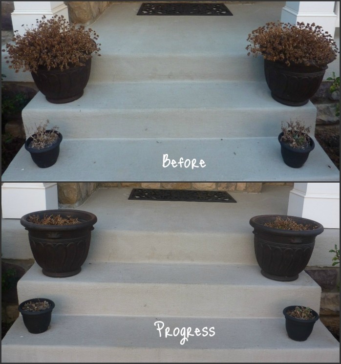 Sprucing Up the Doorsteps