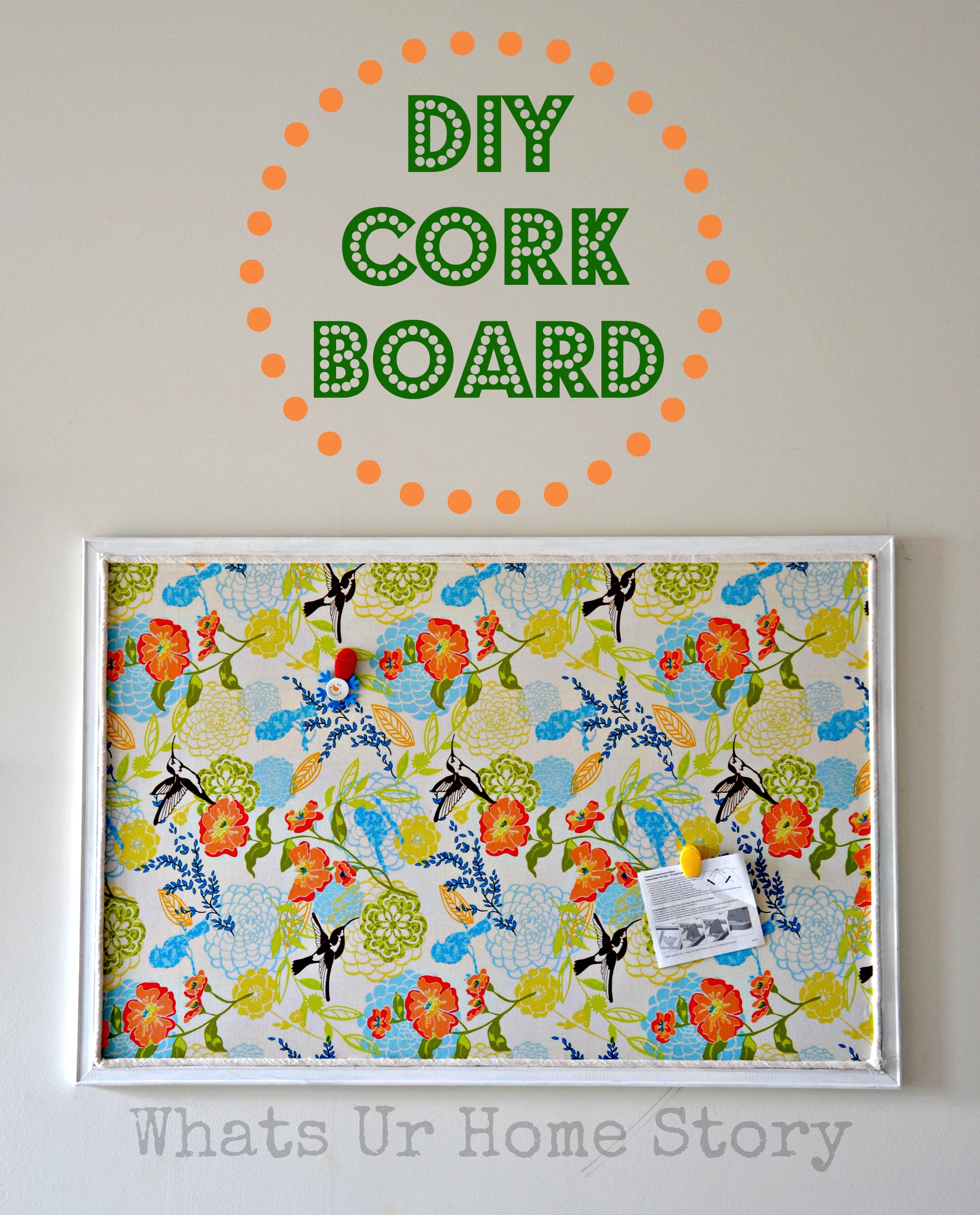 diy cork board, how to make a diy cork board, cork board redo, diy cork board