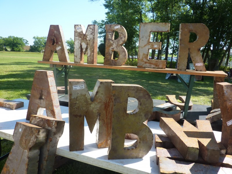 Vintage letter signs