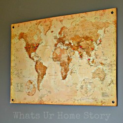 Cork board map tutorial