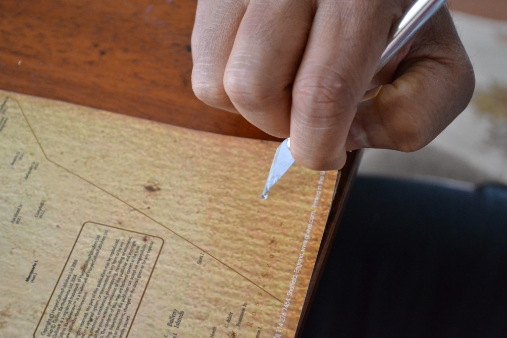 cork board map tutorial DIY Cork Board Map