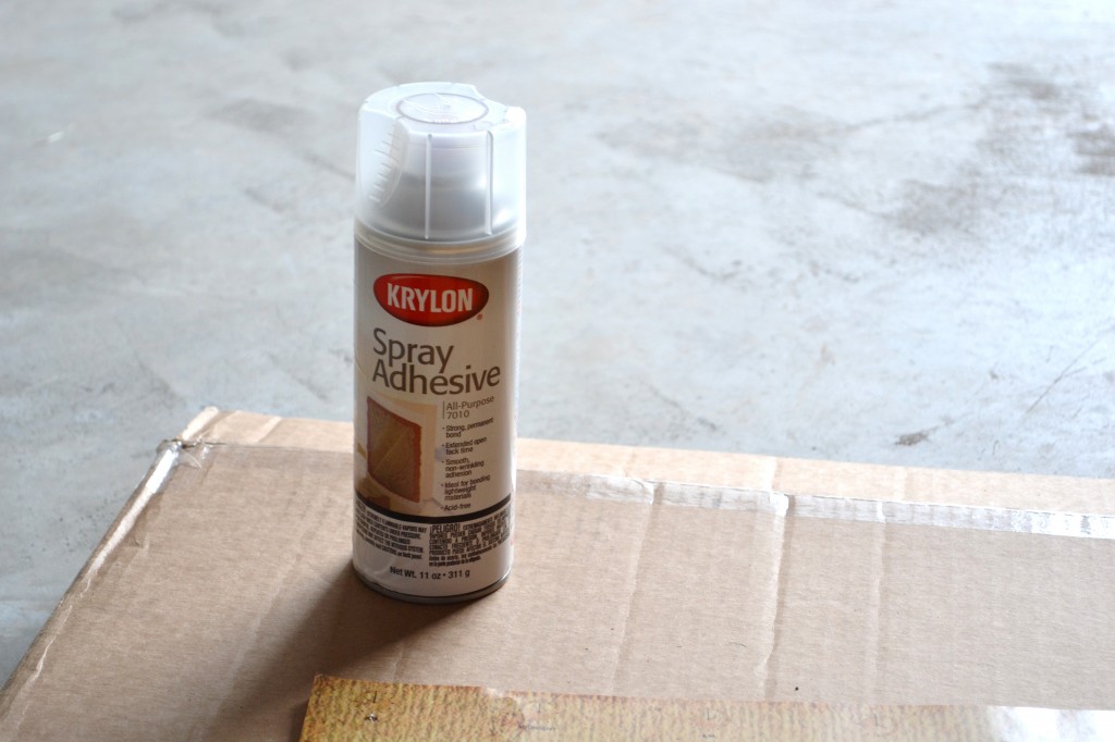 krylon spray adhesive DIY Cork Board Map