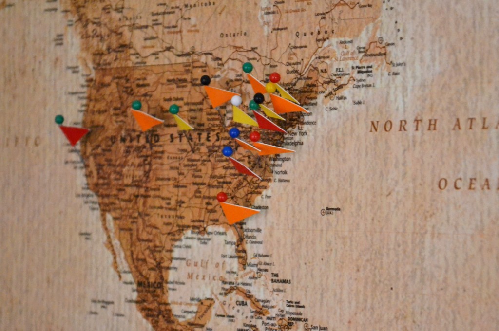 DIY Cork Board Map