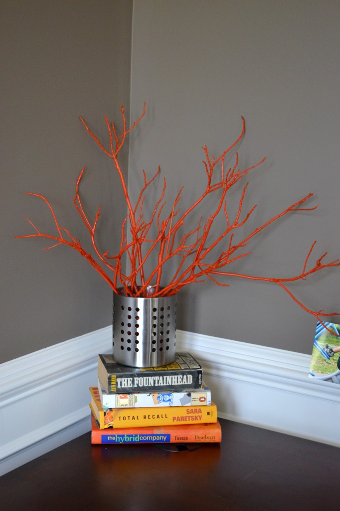 DIY Painted Tree Branches with Spray Paint