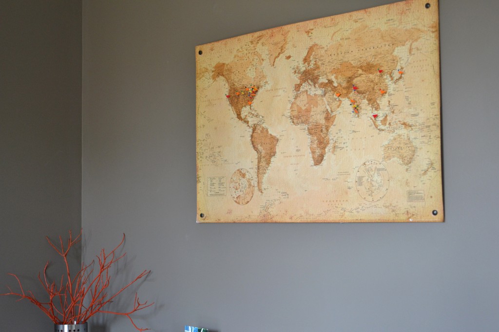 DIY Cork Board Map