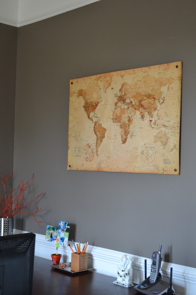 DIY Cork Board Map