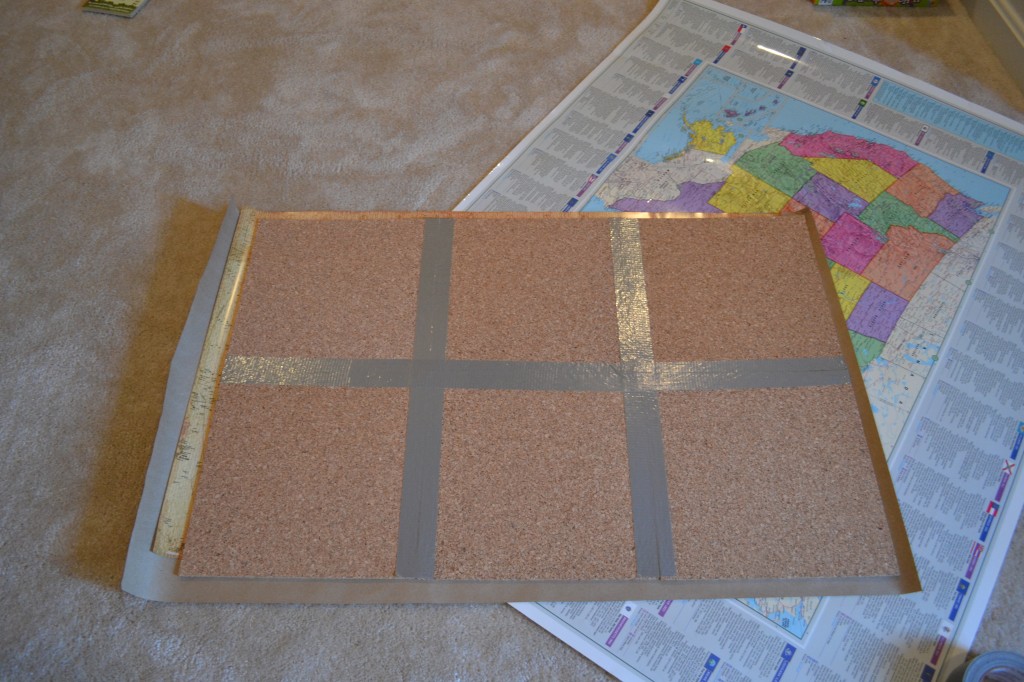 DIY Cork Board Map