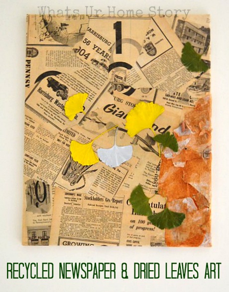 Recycled Newspaper Craft