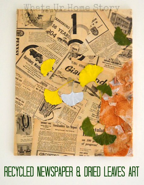 recycled newspaper art, vintage newspaper mixed media art