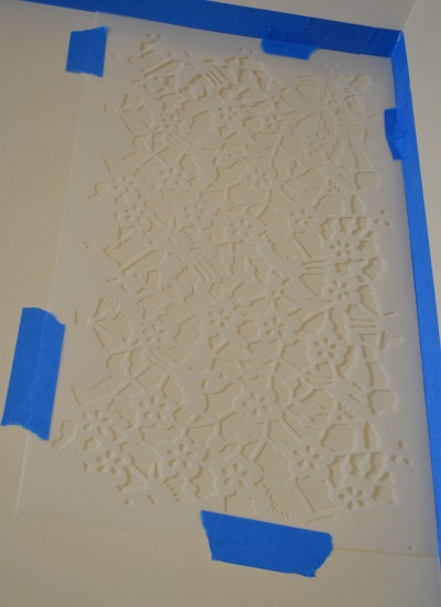How to Stencil a Wall + A Trick to Fix the Uneven Edges