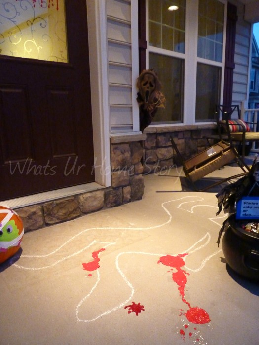 Whats Ur Home Story: Crime Scene Halloween Decorating