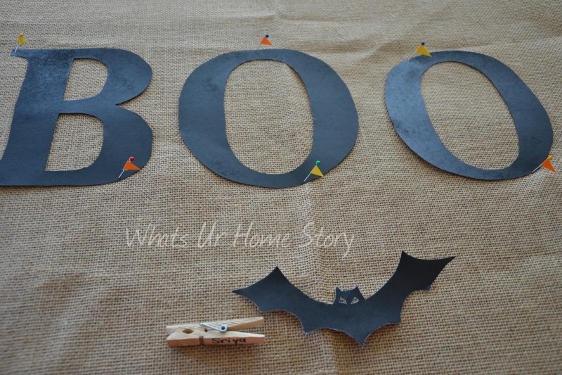 The Burlap BOO Sign