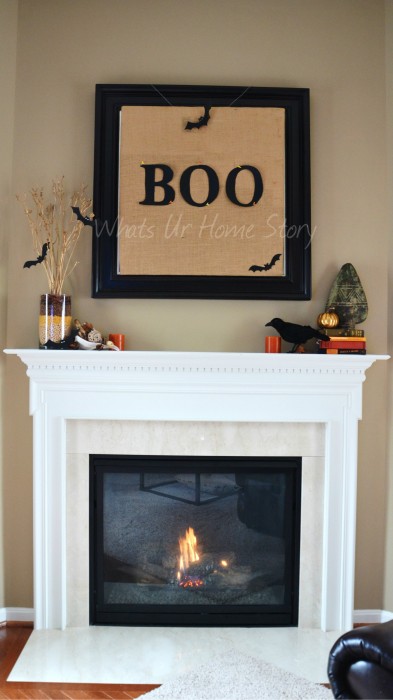 Whats Ur Home Story: Simple Fall Mantel