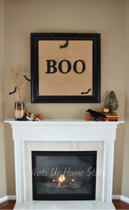 Whats Ur Home Story: Easy fall mantel decor