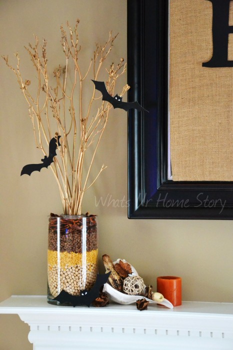 Whats Ur Home Story: Fall centerpiece, layered beans vase