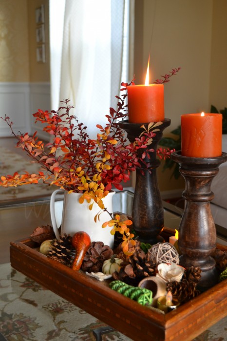 Whats Ur Home Story: Frugal Thanksgiving DIY decor