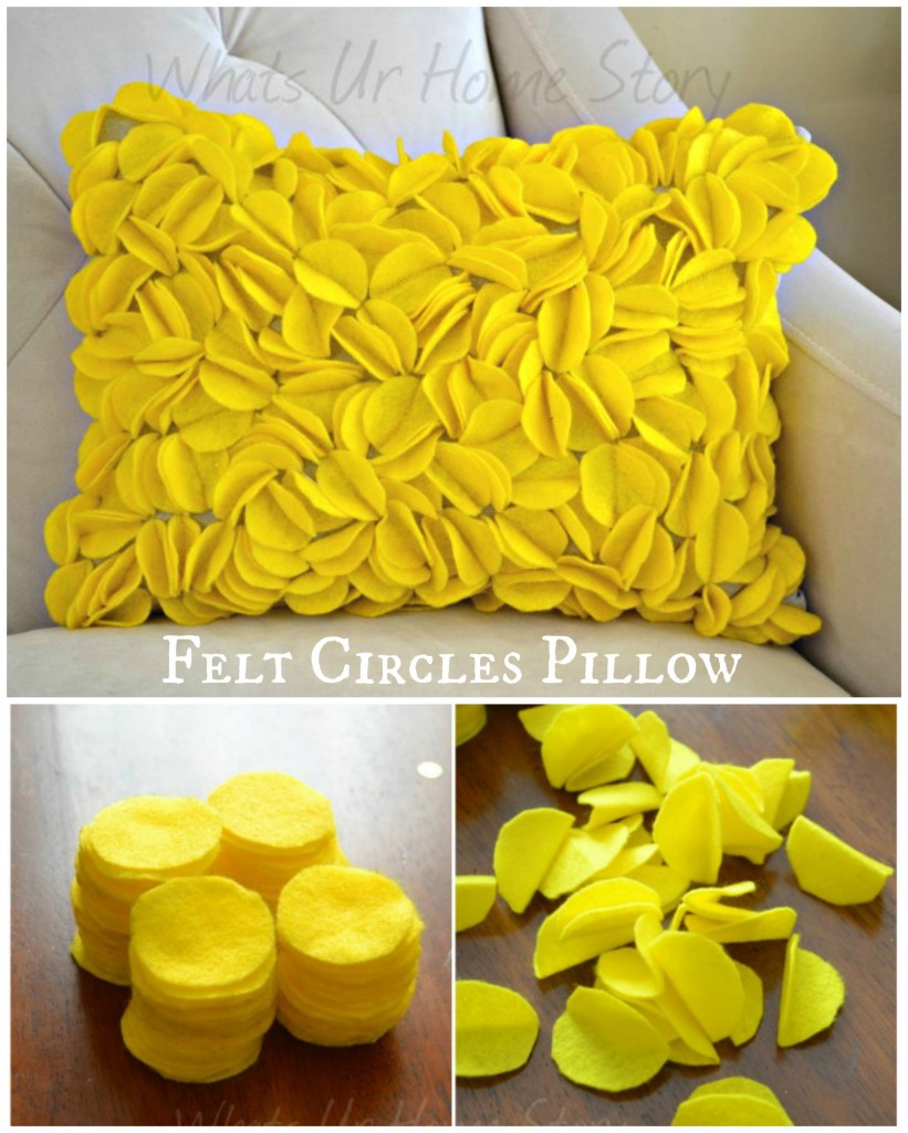 Felt Circle Pillow