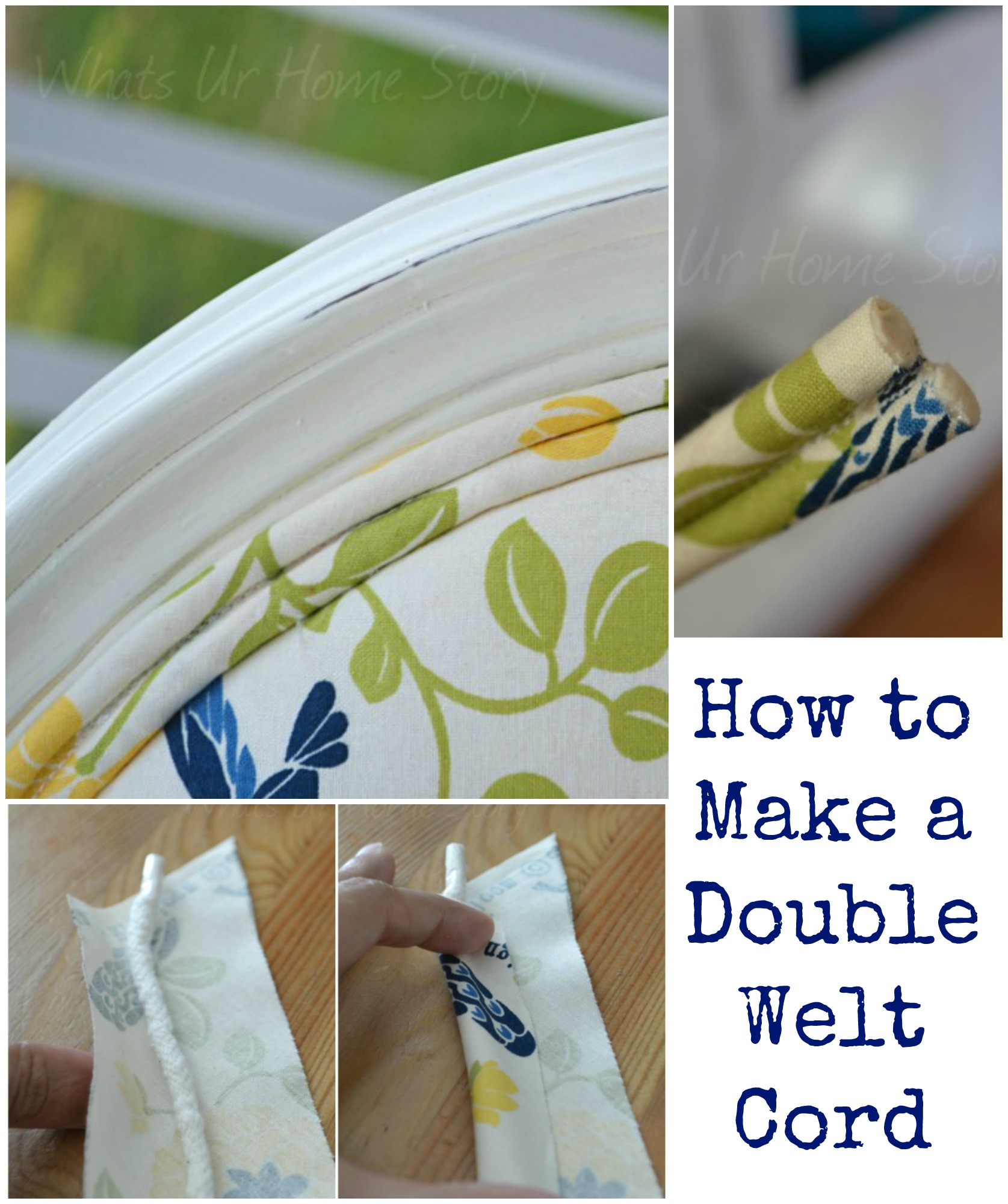 how to make a double welt cord