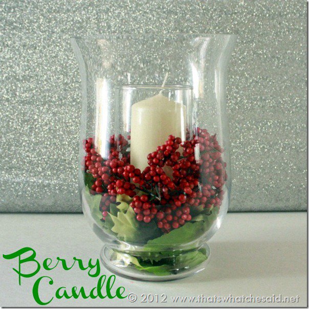 Berry Candle Centerpiece
