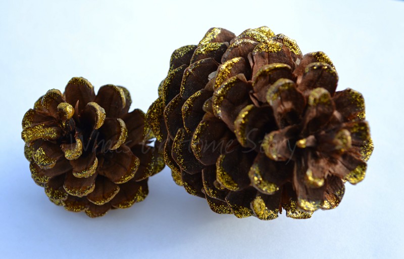 Glitter Dipped Pine Cone Ornament