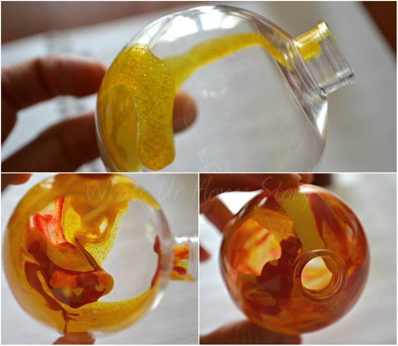 Painted Clear Ornament