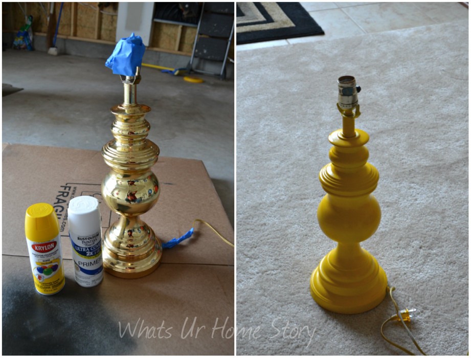 Thrift Store Lamp Makeover