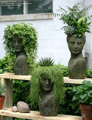 bust planters