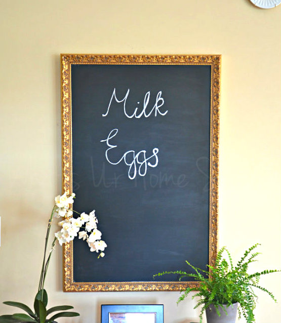 DIY chalkboard, DIY chalkboard tutorial, chalkboard from mirror, chalkboard diy