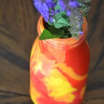 Recycled Bottle Vases, DIY vases, painted bottles as vases