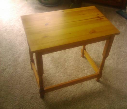 pine side table