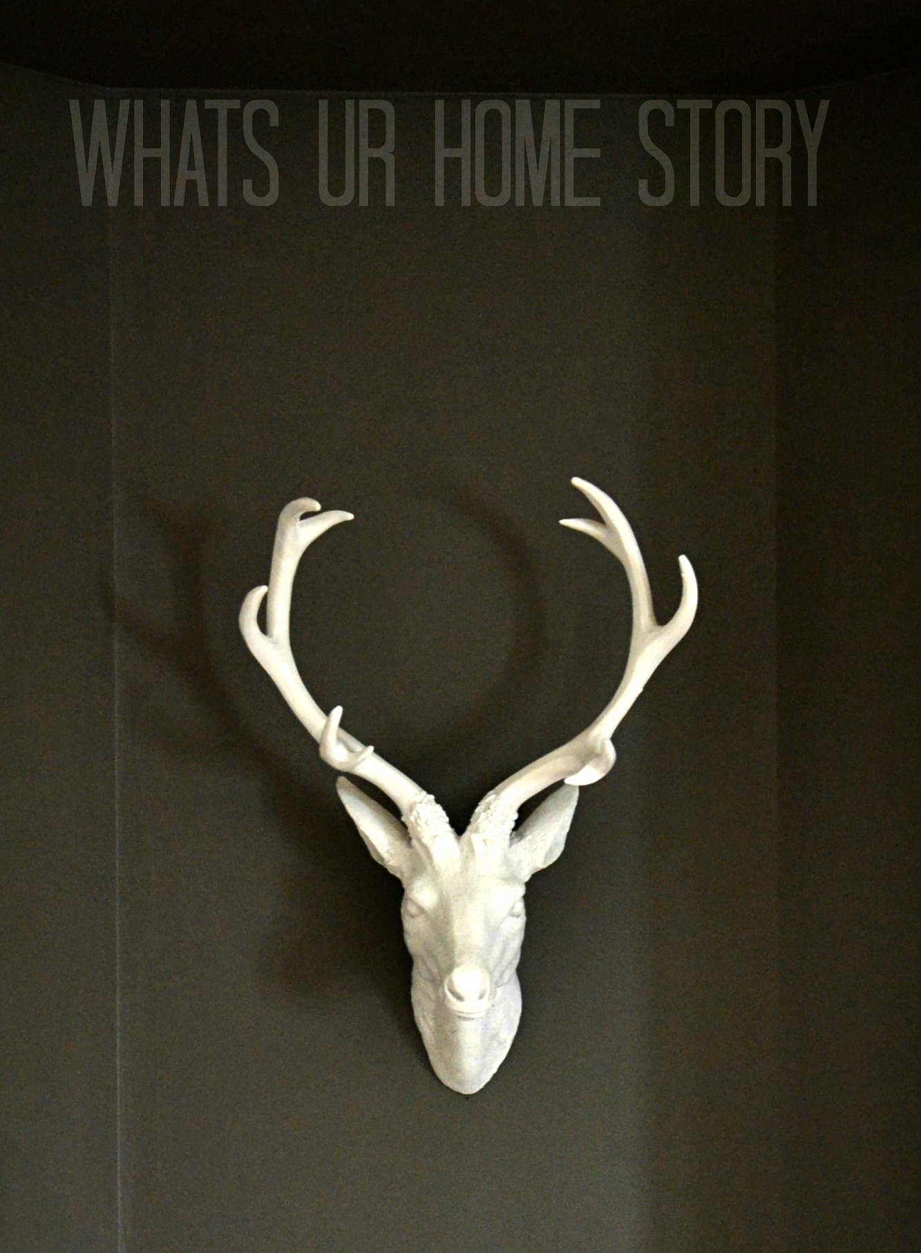 faux deer head mounts,DeerHead,FauxTaxidermy,WhiteFauxTaxidermy