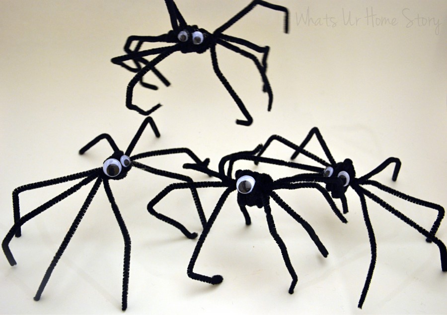 Pipe Cleaner Spiders