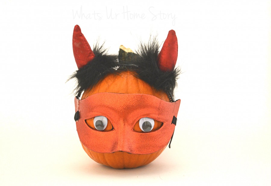 Whats Ur Home Story: Devil Pumpkin, Halloween decor
