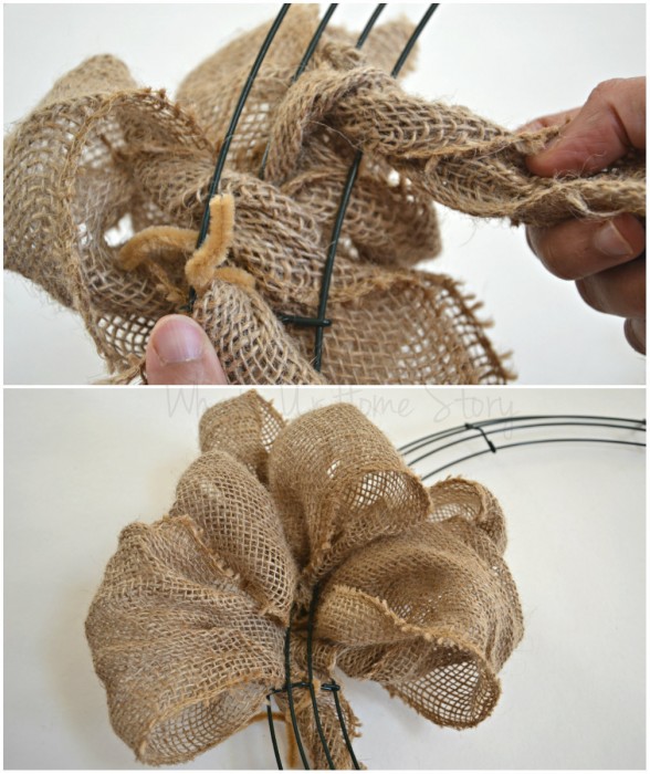 DIY Burlap Wreath