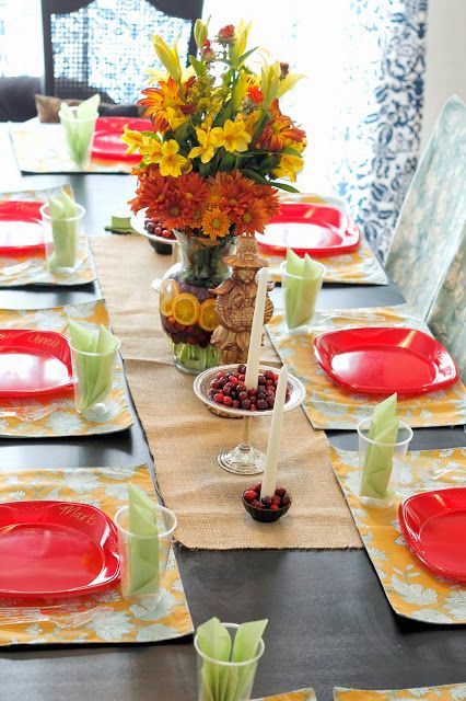 Simple Thanksgiving Table Decorations