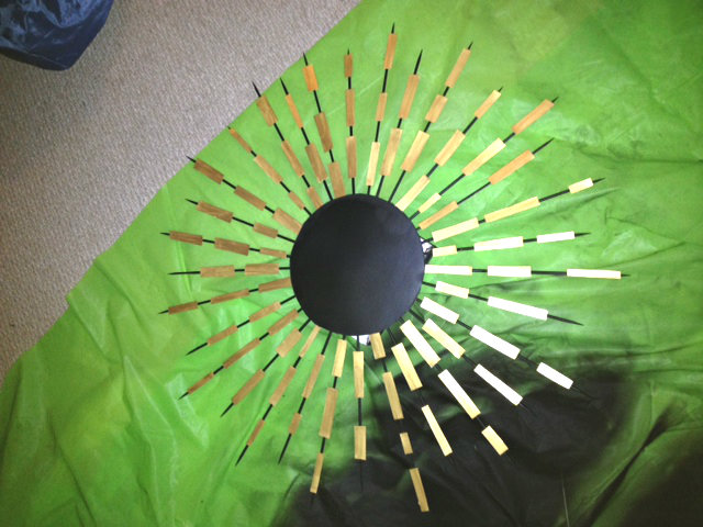 Bamboo Skewer Sunburst Mirror