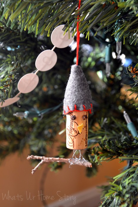 Bird Wine Cork Ornaments